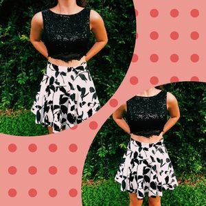 two piece hoco dress!